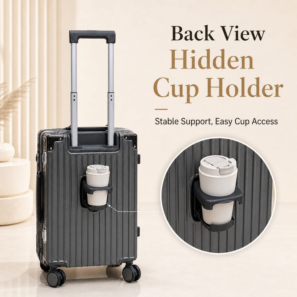 Carry On Suitcase Airline Appr - Aluminum Frame Carry On Luggage recension och pris