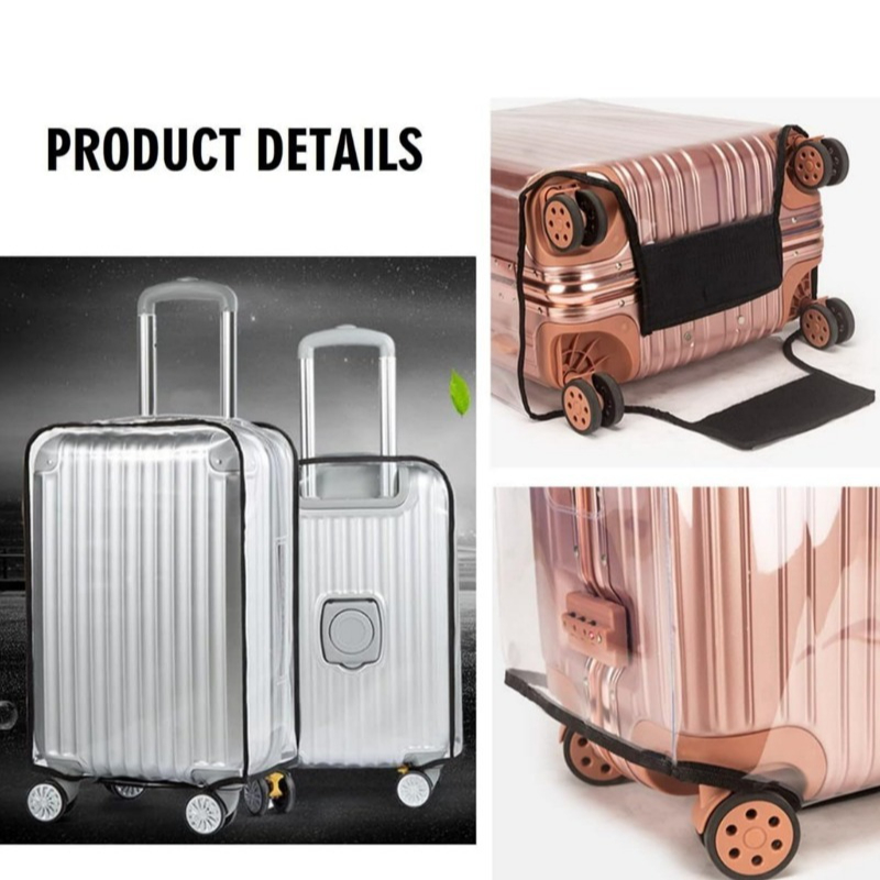 Waterproof Wheeled Suitcase Du - Luggage Protective Cover Transparent recension och pris