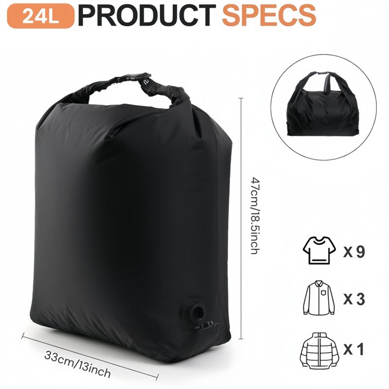 A25F-Reusables Clothes Organiz - Foldable Rolling Luggage Bag recension och pris