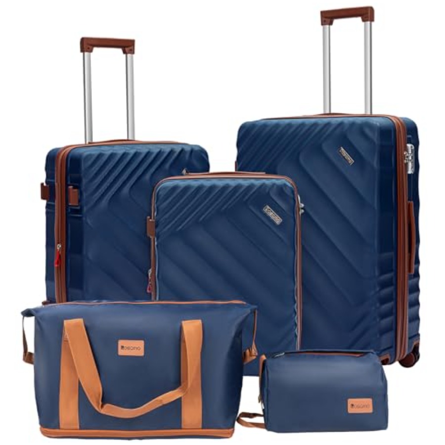 5-Piece Hard Shell Expandable  - Expandable Hard Shell Luggage Set recension och pris