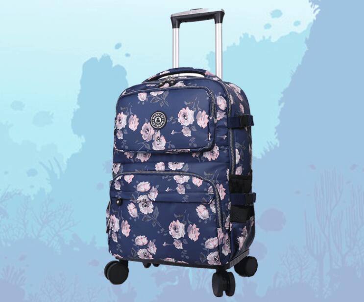Women Travel Trolley Suitcase  - Foldable Rolling Luggage Bag recension och pris