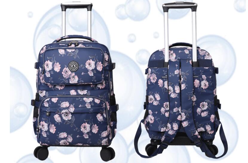 Women Travel Trolley Suitcase  - Foldable Rolling Luggage Bag recension och pris