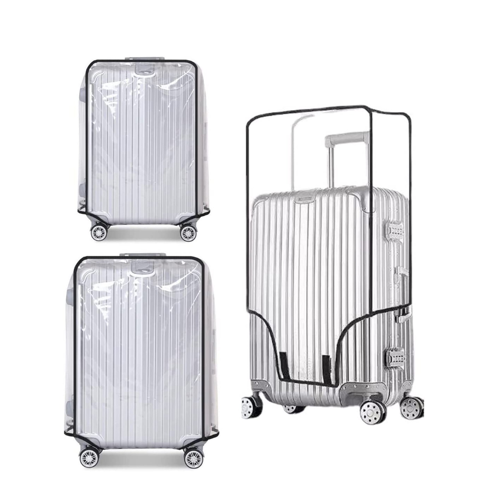 New Full Transparent Luggage P - Waterproof Suitcase Cover Protector recension och pris