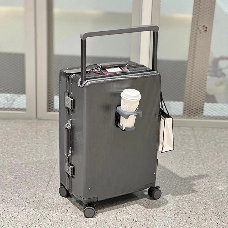 Suitcase Wide Handle Travel Su - Aluminum Frame Carry On Luggage recension och pris