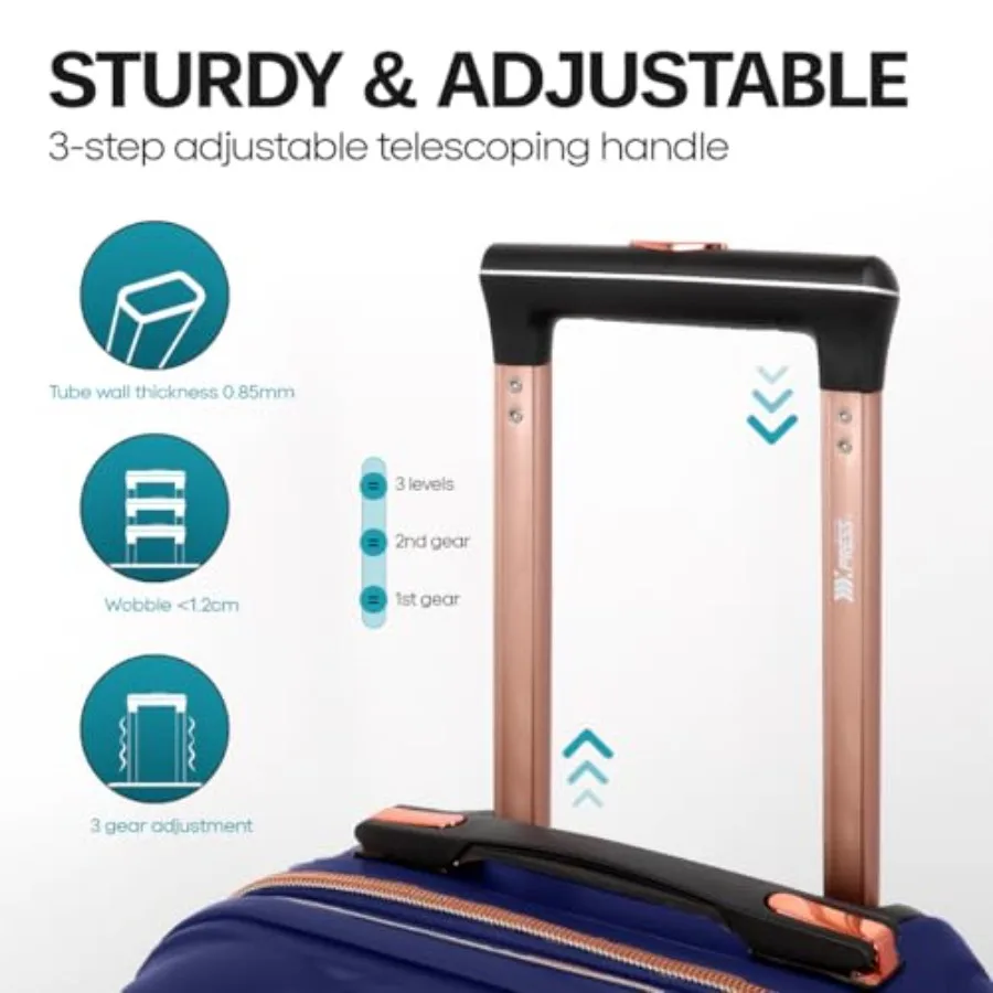 2-Piece Set 14/20in Carry On L - Expandable Hard Shell Luggage Set recension och pris