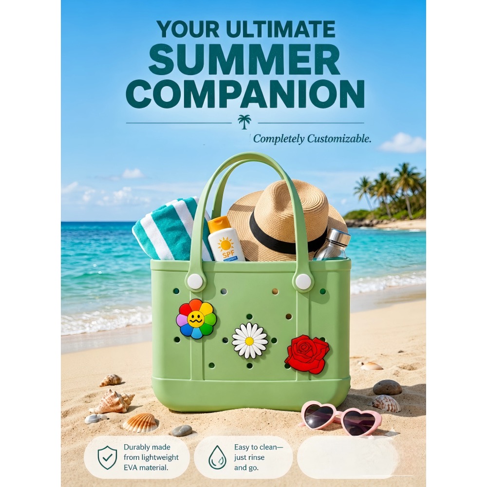 Ladies Oversized Rubber Beach  - Handbags recension och pris