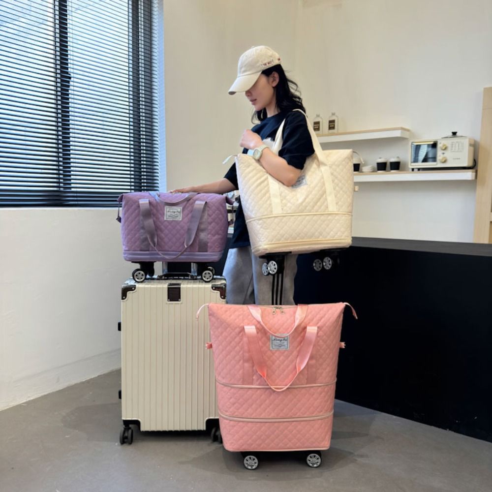 New Oxford Cloth Duffle Pack L - Foldable Rolling Luggage Bag recension och pris