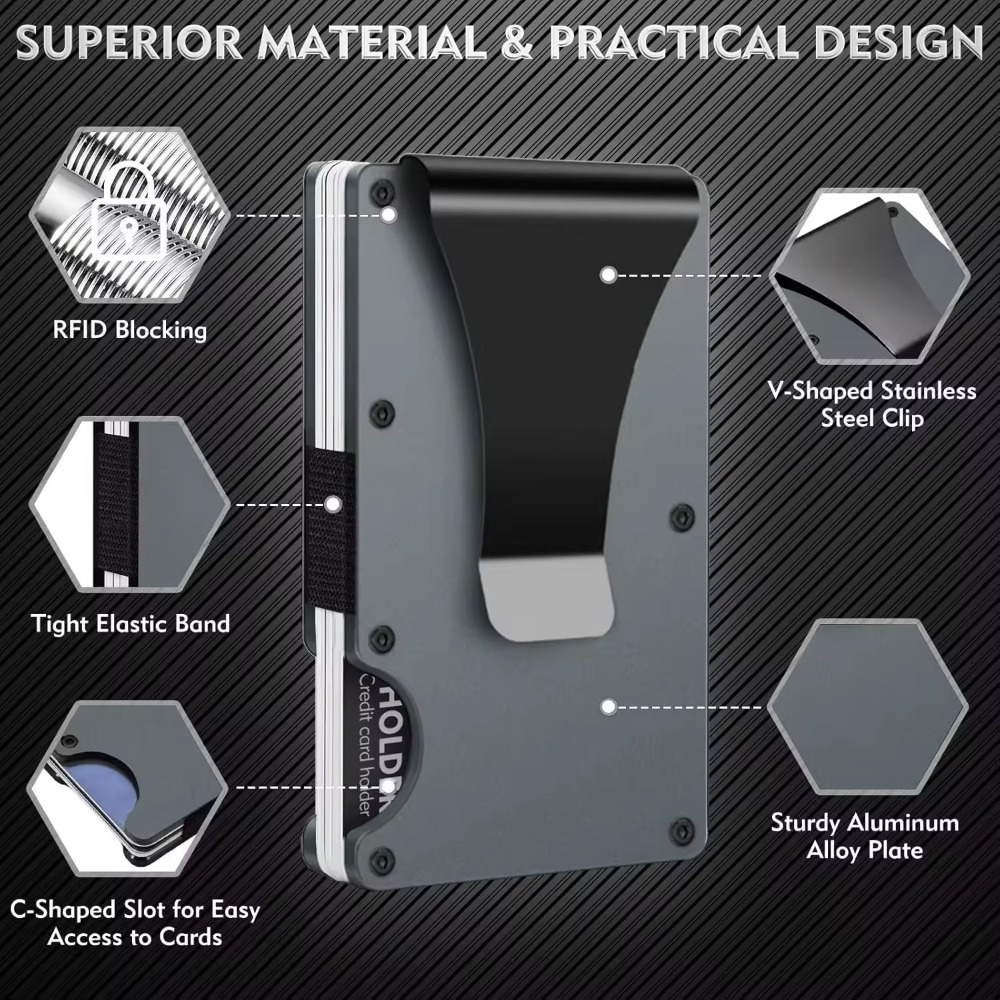 Aluminum Alloy Rfid Blocking C - Wallets recension och pris