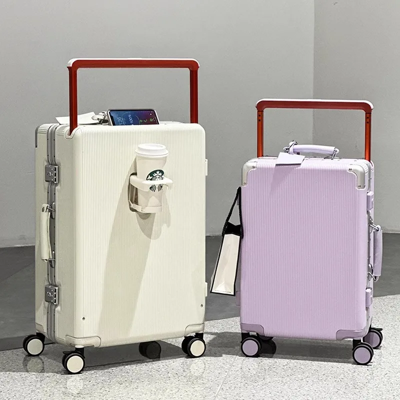 Suitcase Wide Handle Travel Su - Aluminum Frame Carry On Luggage recension och pris